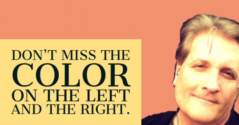 Don't miss the color on the left and the right.